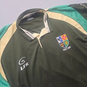 Live For Rugby Ireland Jersey Mens XL Green Breathable Embroidered Crest NWT